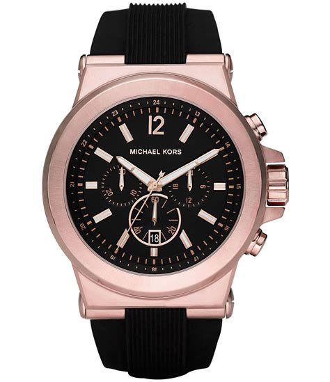 Michael Kors Men's Dylan Chronograph Black Silicone Watch